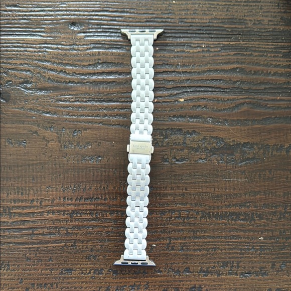 White ceramic with Silver colored clasp Watch Band - Picture 1 of 3